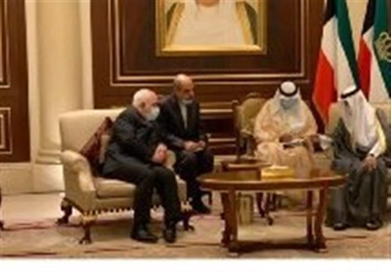 ظریف با امیر جدید کویت دیدار کرد ظریف با امیر جدید کویت ملاقات کرد